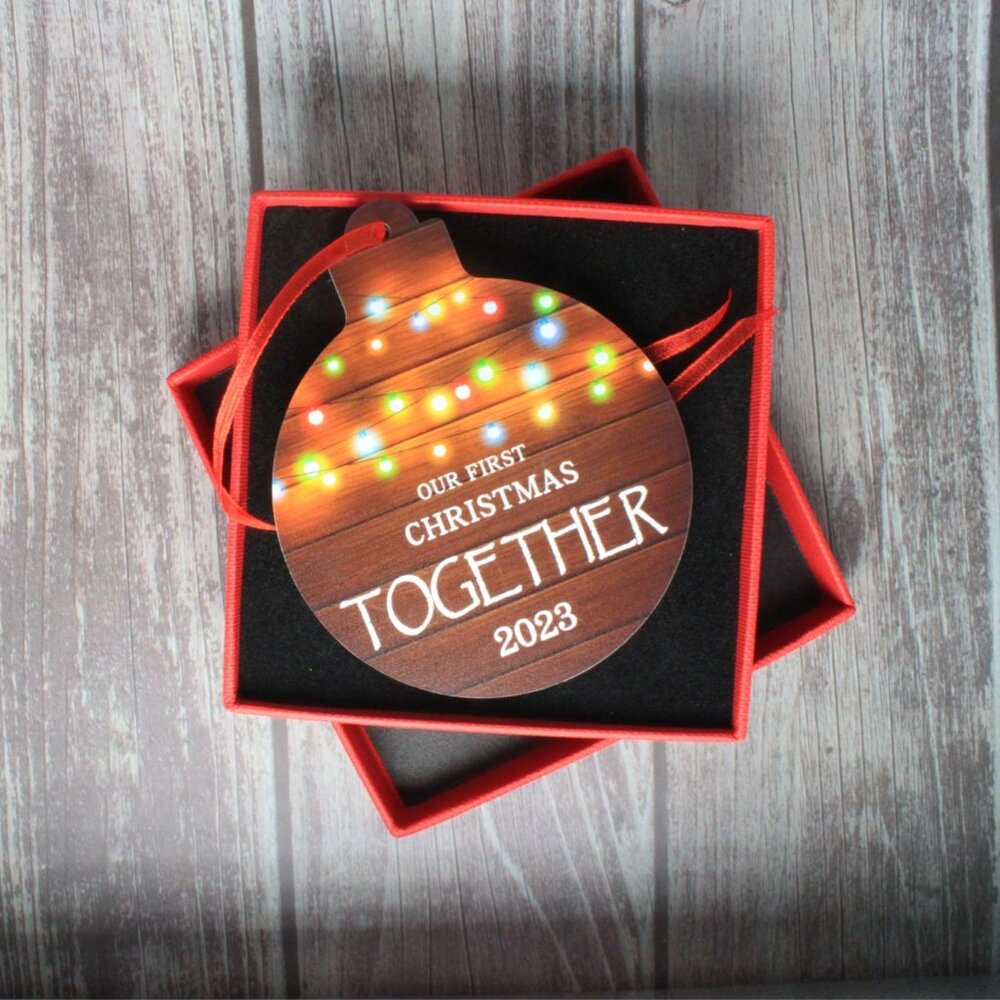 Our First Christmas Together 2023 Christmas Tree Holiday Ornament